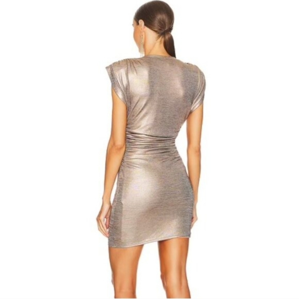 NWT | Lovers and Friends Rosie Proseco Shimmer Rose Gold Dress Small - Picture 3 of 12